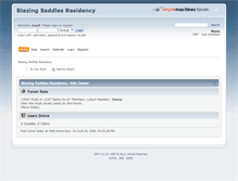 Tablet Screenshot of blazingsaddlesresidency.com